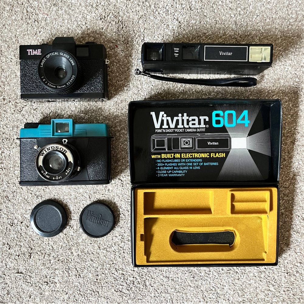Vintage Toy Film Camera Lot